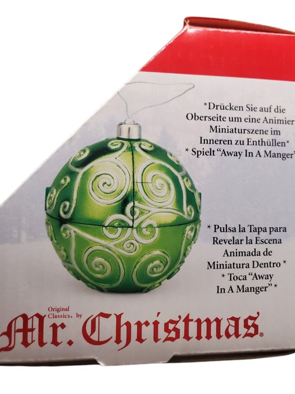 Mr. Christmas Hidden Holiday Ornament Nativity Plays "Away In A Manger" Animated - Picture 4 of 9